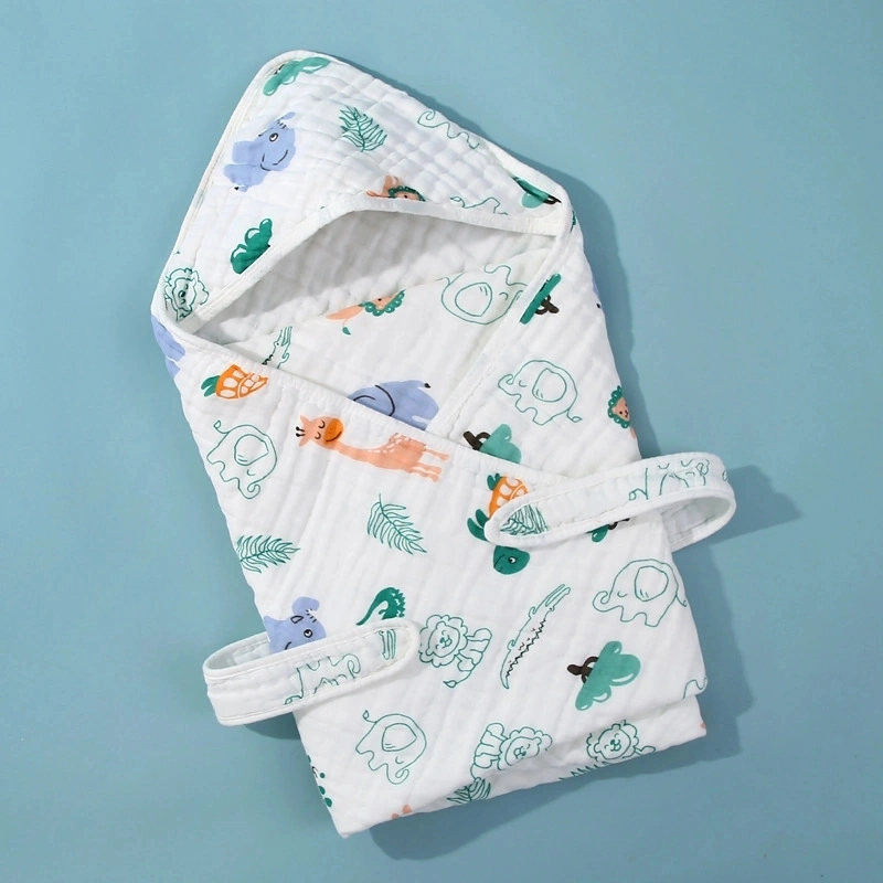 Digital Print 70% Bamboo 30% Organic Cotton Newborn Swaddle Wrap Receiving Blanket Baby Muslin Swaddle Blankets Custom